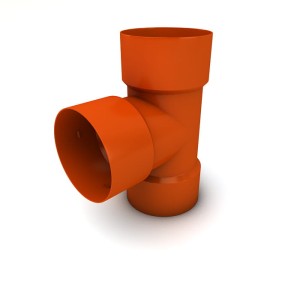 Trójnik drenarski Ø 125/80-90°