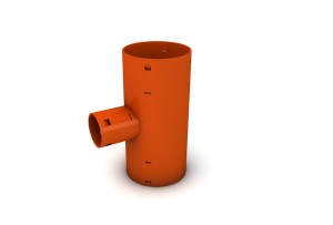 Trójnik drenarski Ø 100/65-90° 
